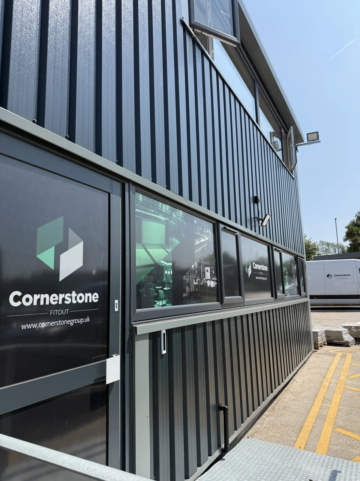 Our base at Walton Summit, Preston