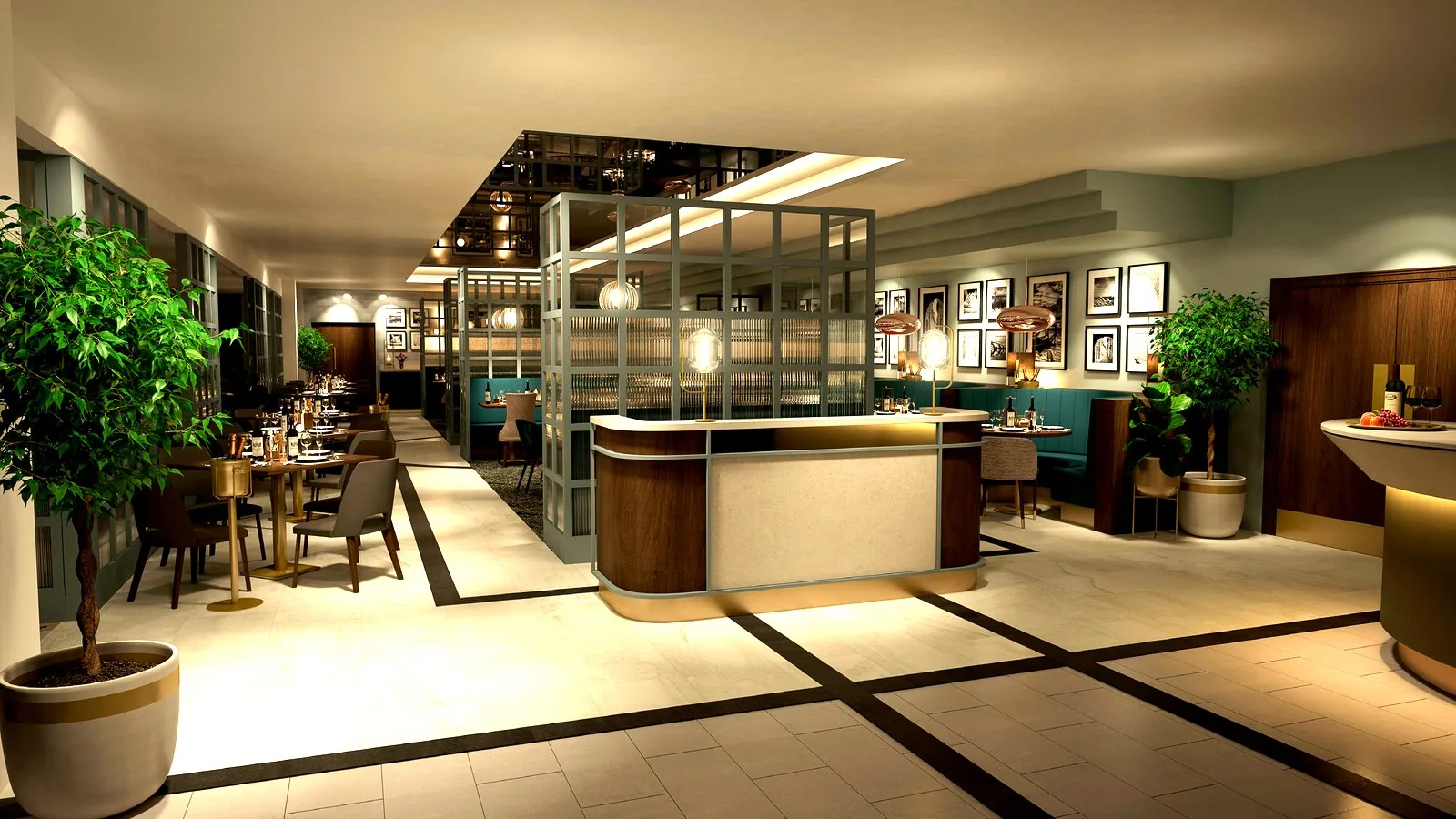 Restaurant interior fitted out by Cornerstone